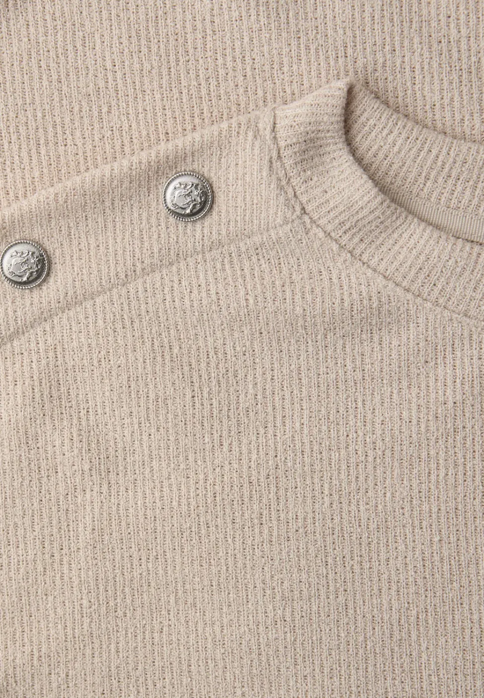Shirt met knoopdetail