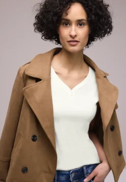 Shirt met knoopdetail
