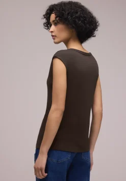 Shirt met knoopdetail