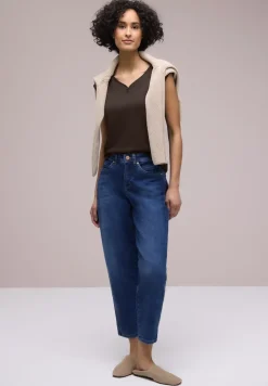 Shirt met knoopdetail