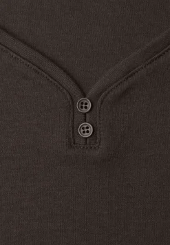 Shirt met knoopdetail
