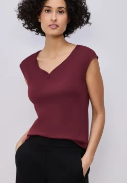 Shirt met knoopdetail
