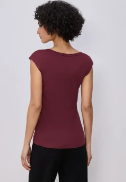 Shirt met knoopdetail