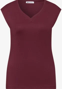 Shirt met knoopdetail