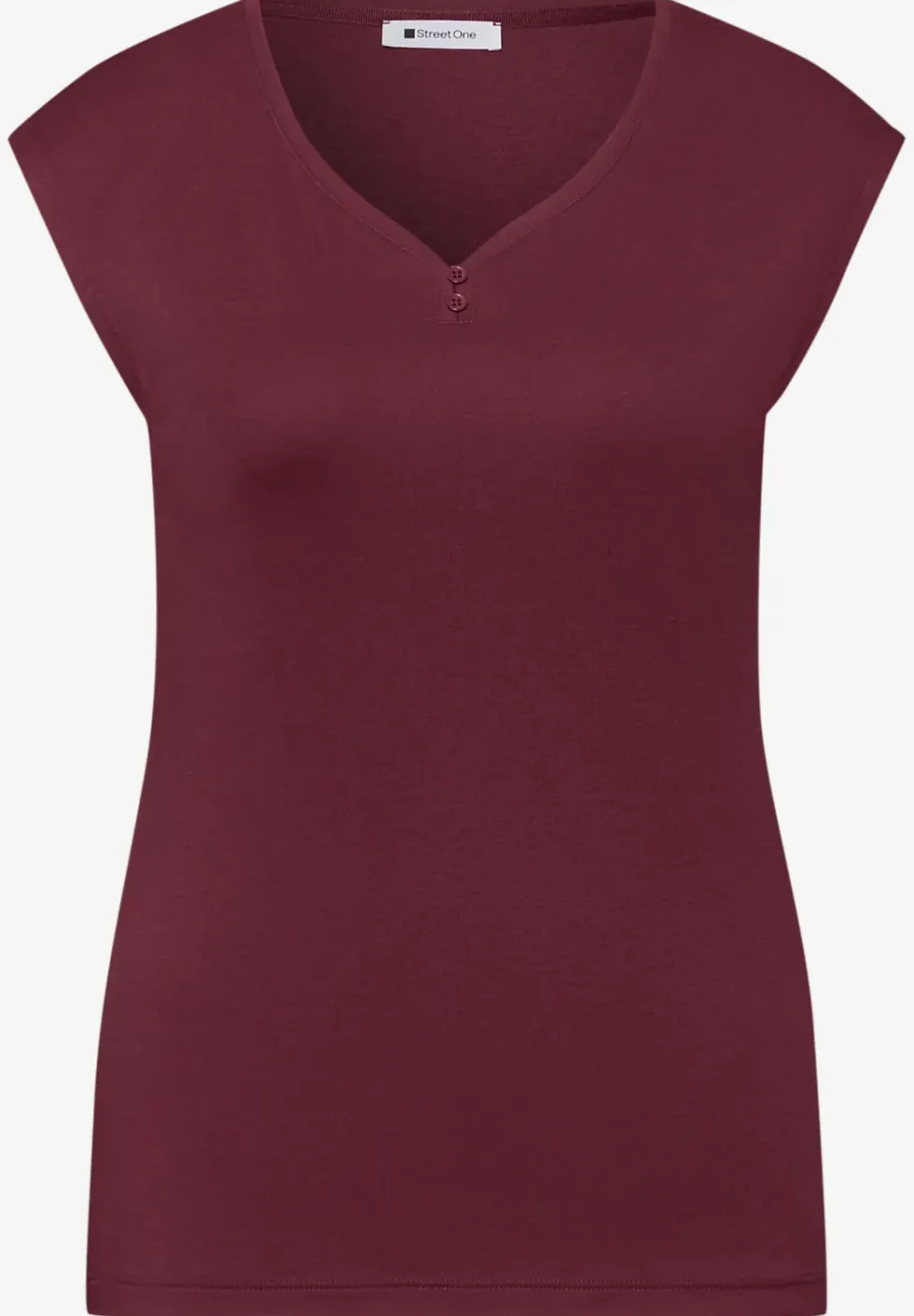 Shirt met knoopdetail