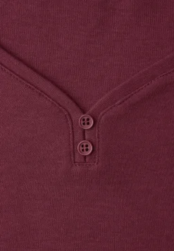 Shirt met knoopdetail