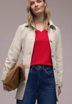 Shirt met knoopdetail