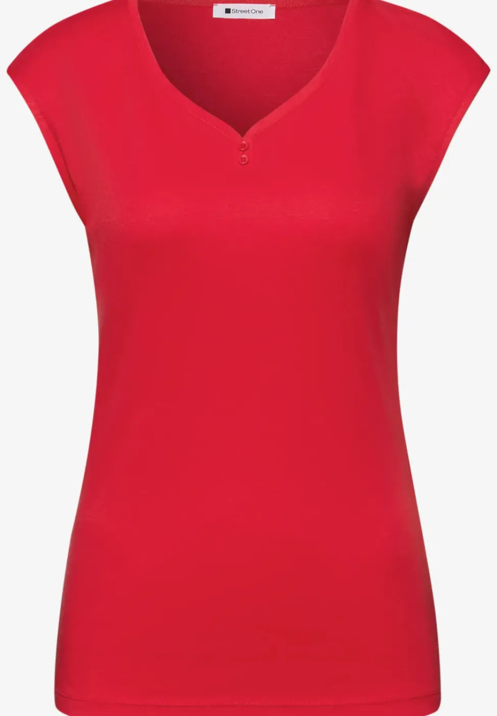 Shirt met knoopdetail