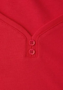Shirt met knoopdetail