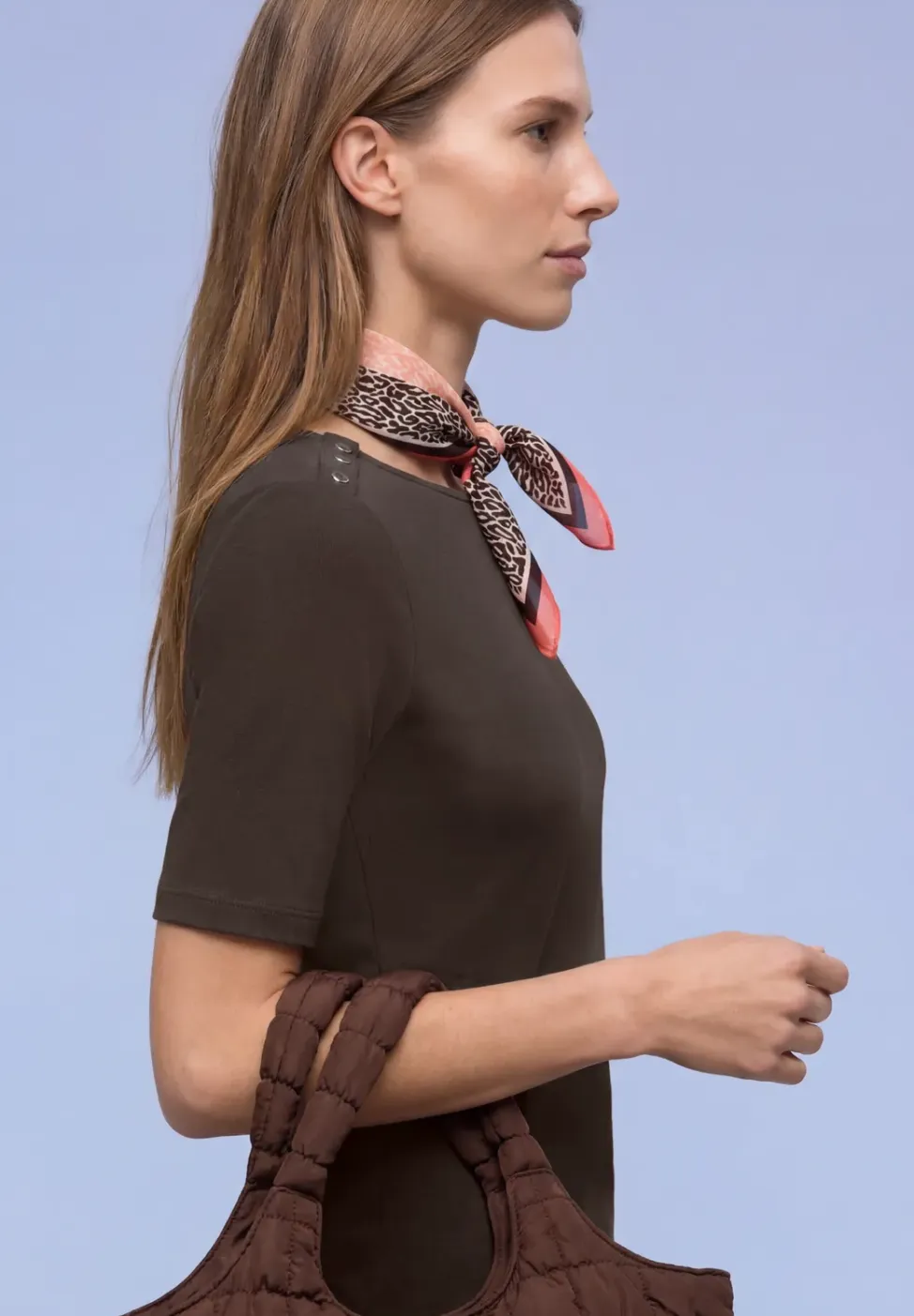 Shirt met knoopdetail
