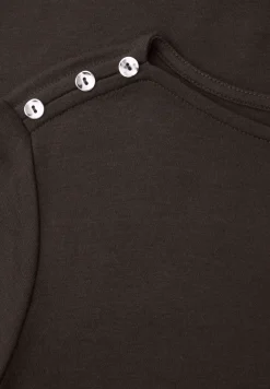 Shirt met knoopdetail