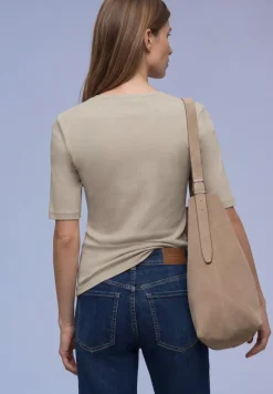 Shirt met knoopdetail