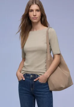 Shirt met knoopdetail