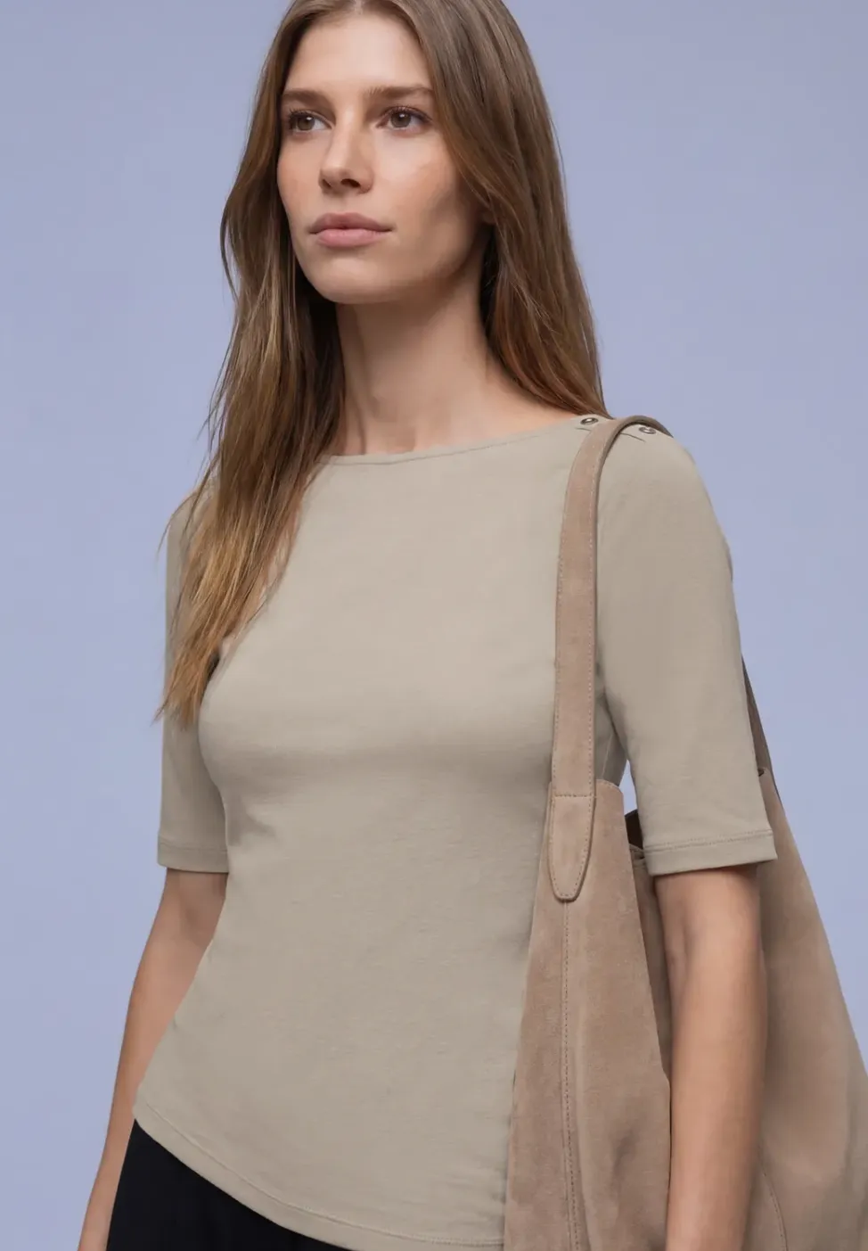 Shirt met knoopdetail