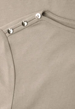 Shirt met knoopdetail