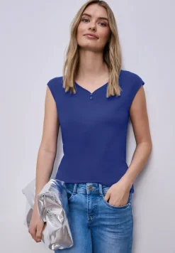 Shirt met knoopdetail
