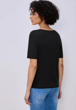 Shirt met knoopdetail