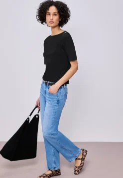 Shirt met knoopdetail