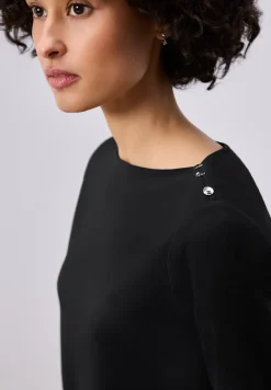 Shirt met knoopdetail