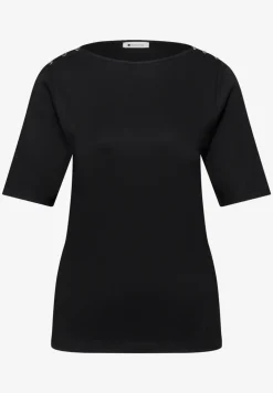 Shirt met knoopdetail