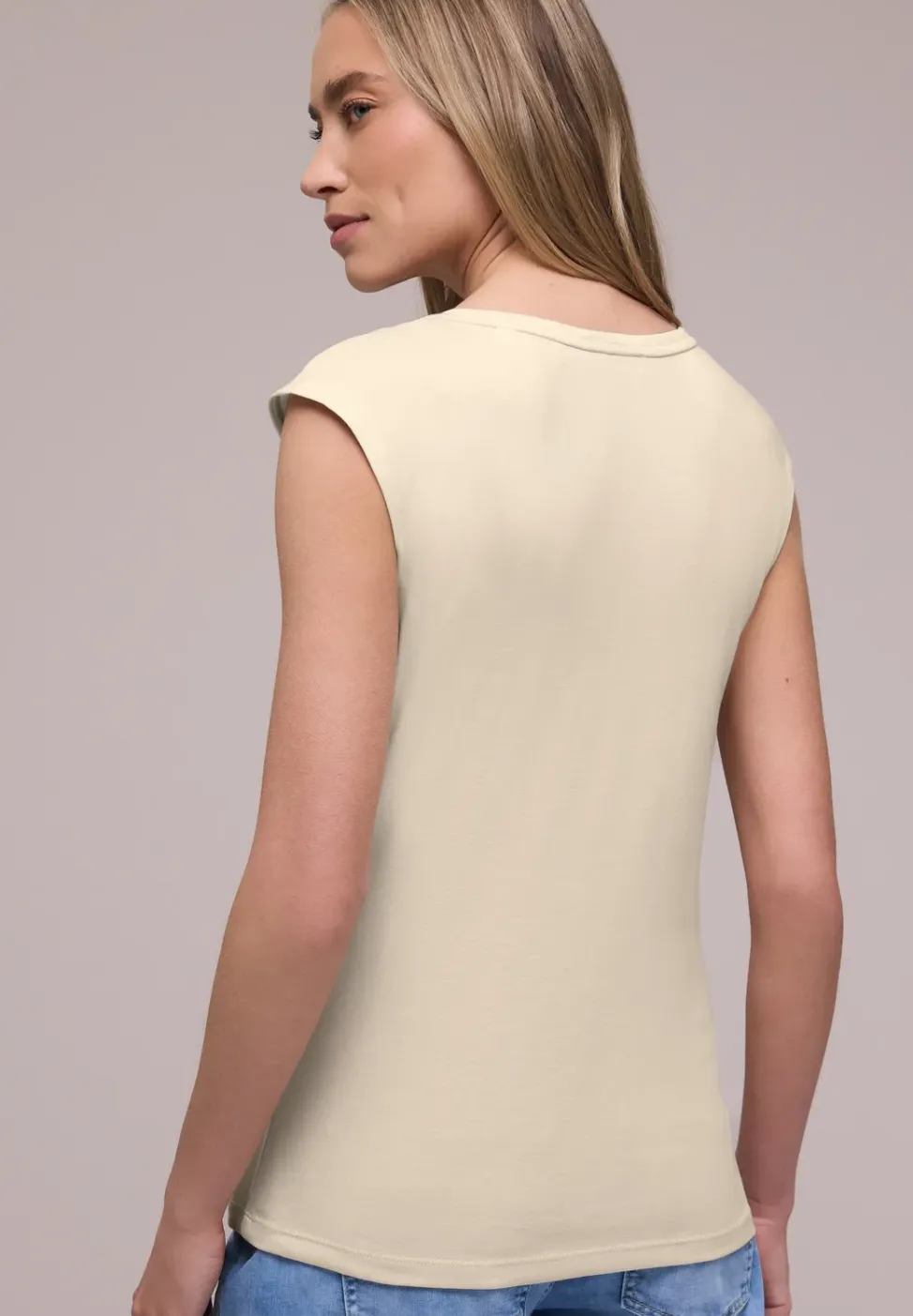 Shirt met knoopdetail