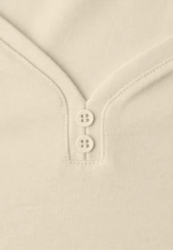 Shirt met knoopdetail