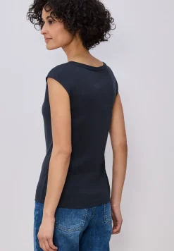 Shirt met knoopdetail