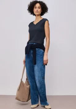 Shirt met knoopdetail