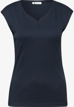 Shirt met knoopdetail
