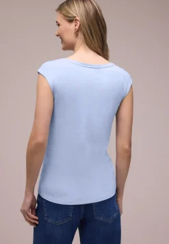 Shirt met knoopdetail