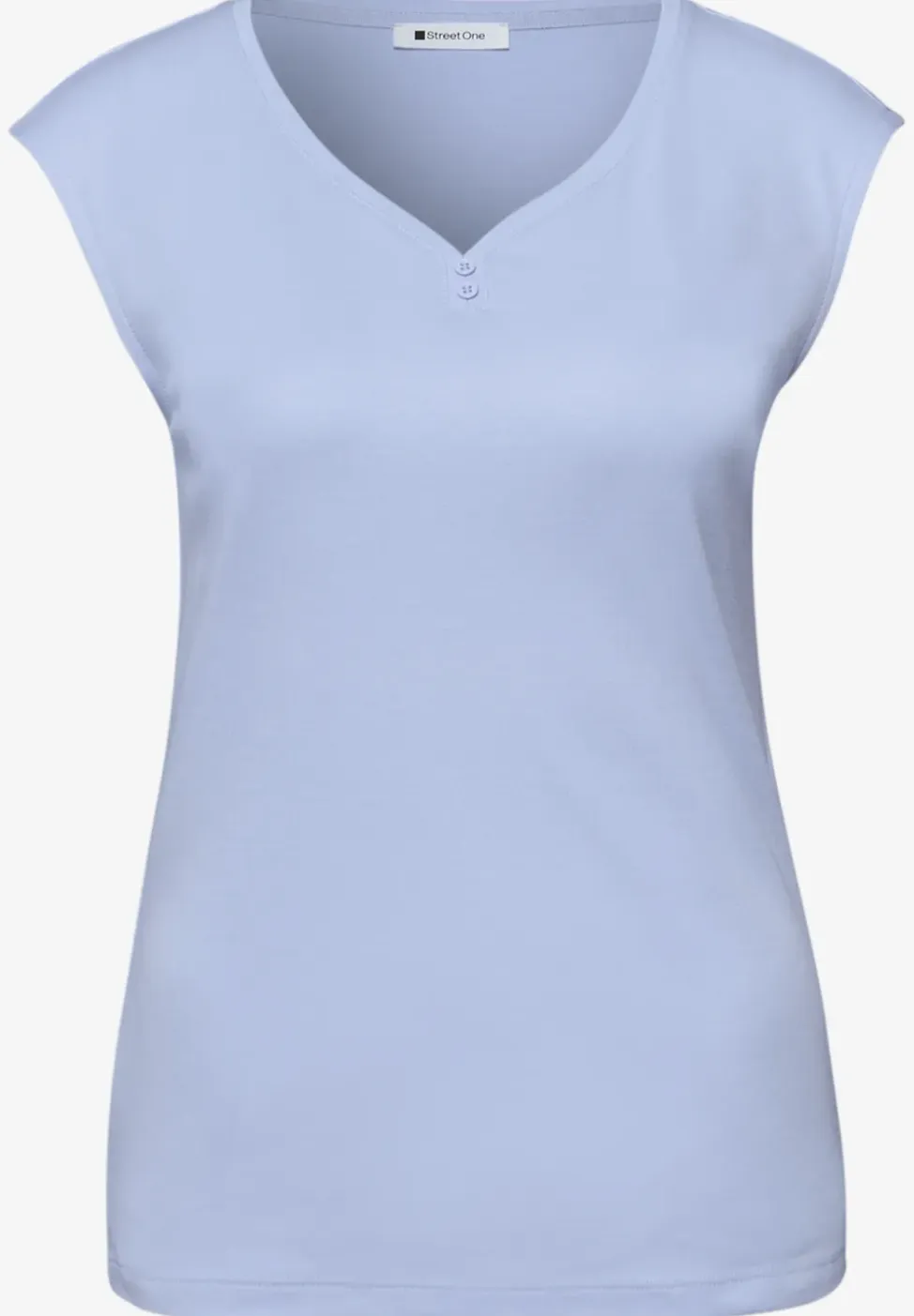 Shirt met knoopdetail