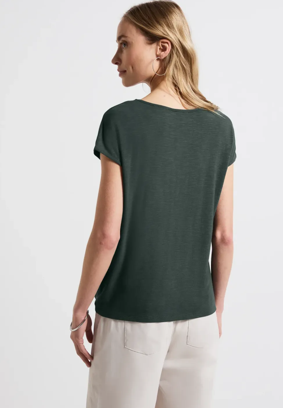 Shirt met knoopdetail