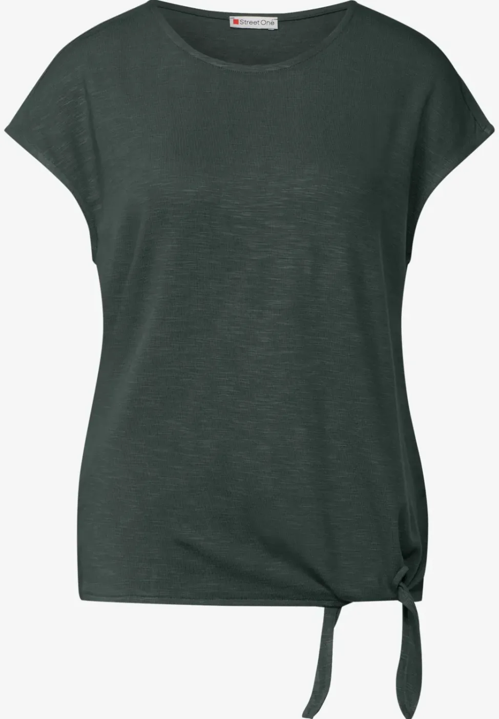 Shirt met knoopdetail