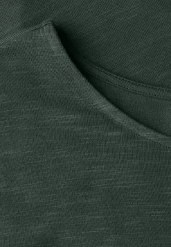 Shirt met knoopdetail