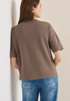 Shirt met knoopdetail