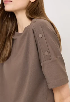 Shirt met knoopdetail