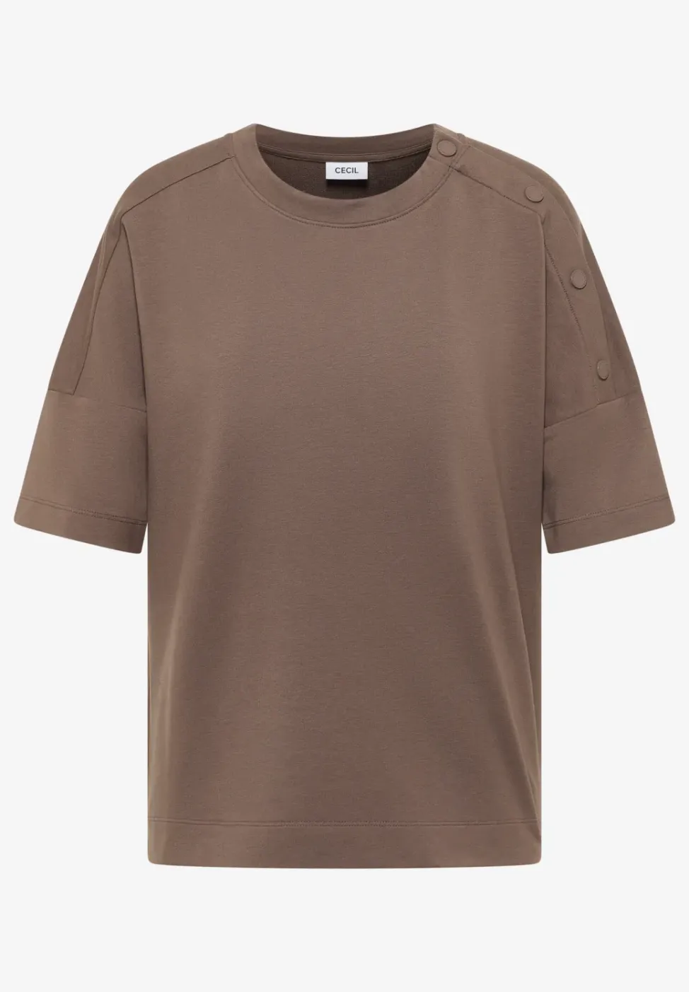 Shirt met knoopdetail