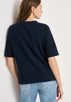 Shirt met knoopdetail