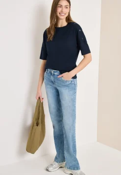 Shirt met knoopdetail