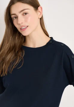 Shirt met knoopdetail