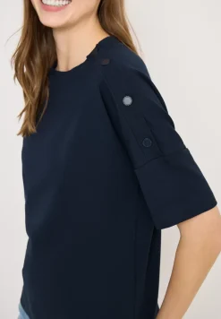 Shirt met knoopdetail