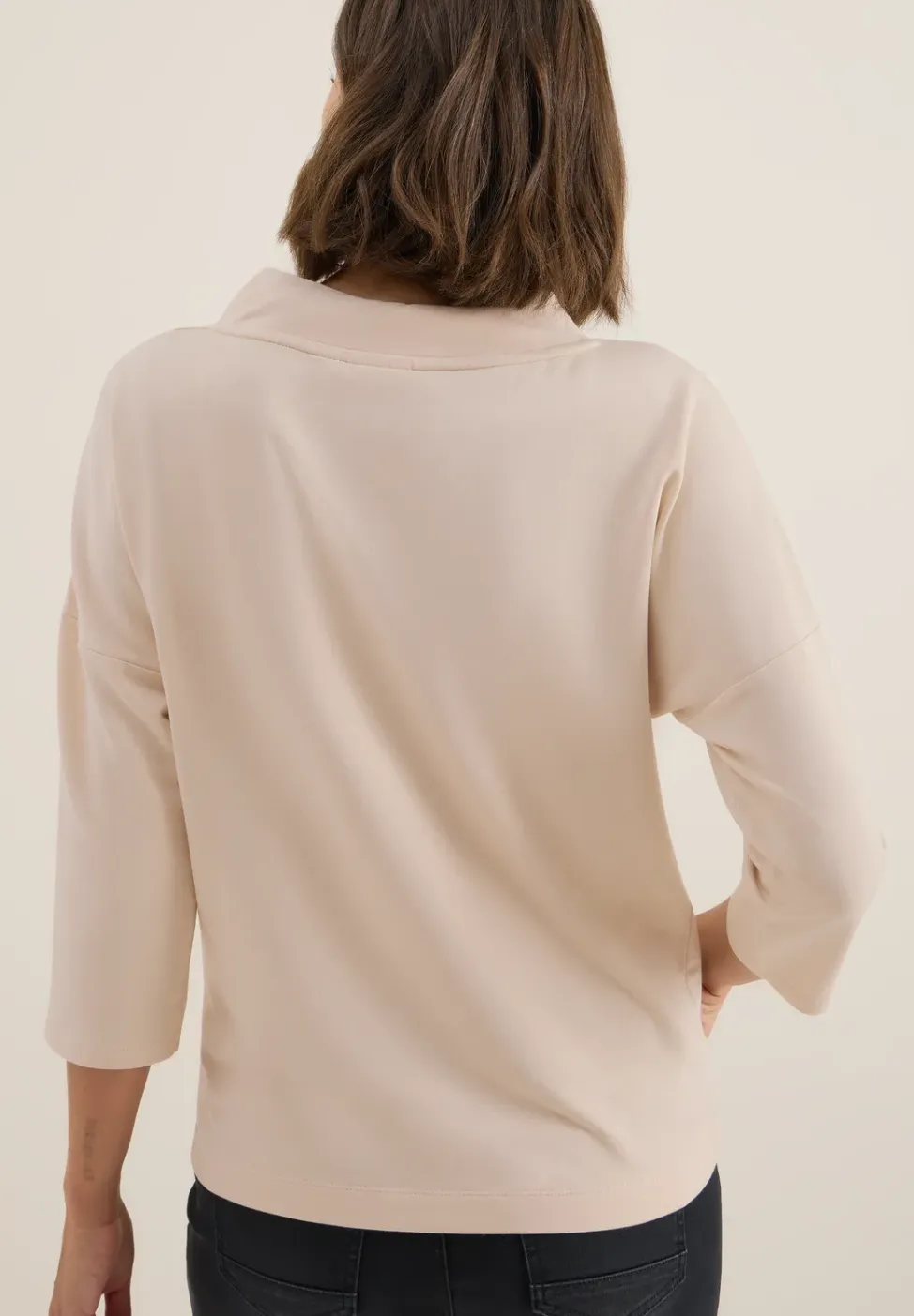 Shirt met knoopdetail