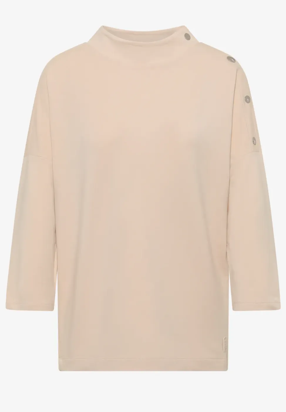Shirt met knoopdetail