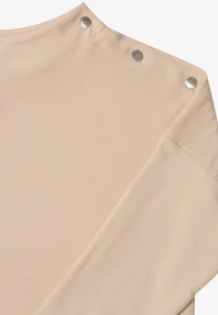 Shirt met knoopdetail
