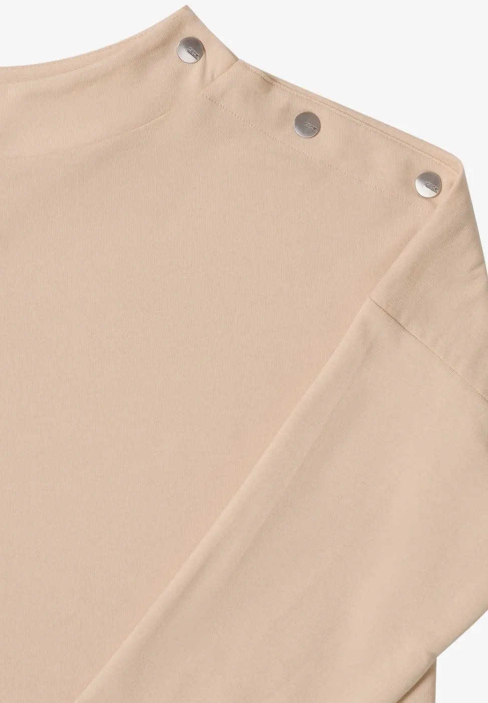 Shirt met knoopdetail