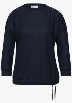 Shirt met knoopdetail