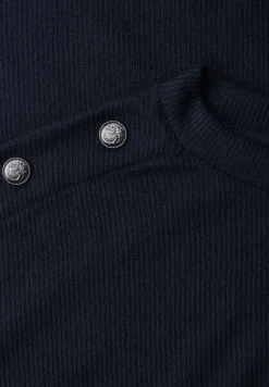 Shirt met knoopdetail