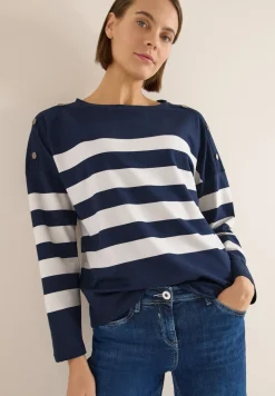 Shirt met knoopdetail