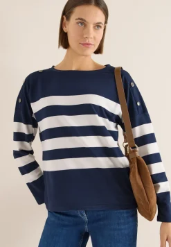 Shirt met knoopdetail