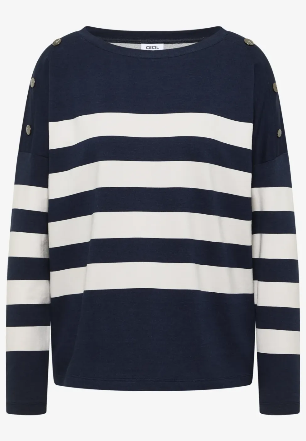Shirt met knoopdetail